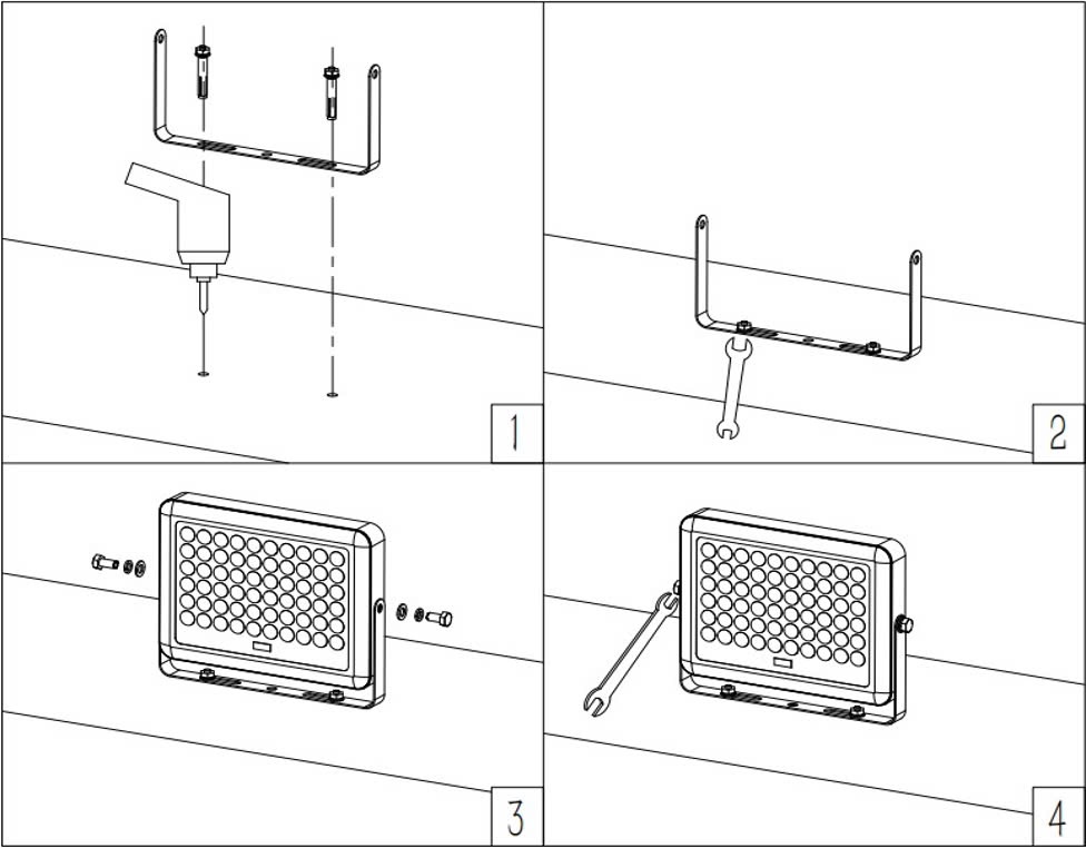 Đèn pha năng lượng mặt trời 300W