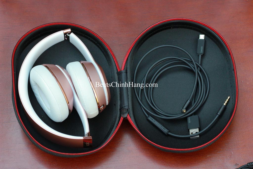 Tai phone Beats Solo 3 Wireless chính hãng Rose Gold Nobox