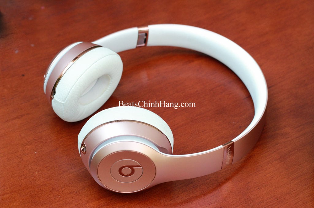 Tai phone Beats Solo 3 Wireless chính hãng Rose Gold Nobox