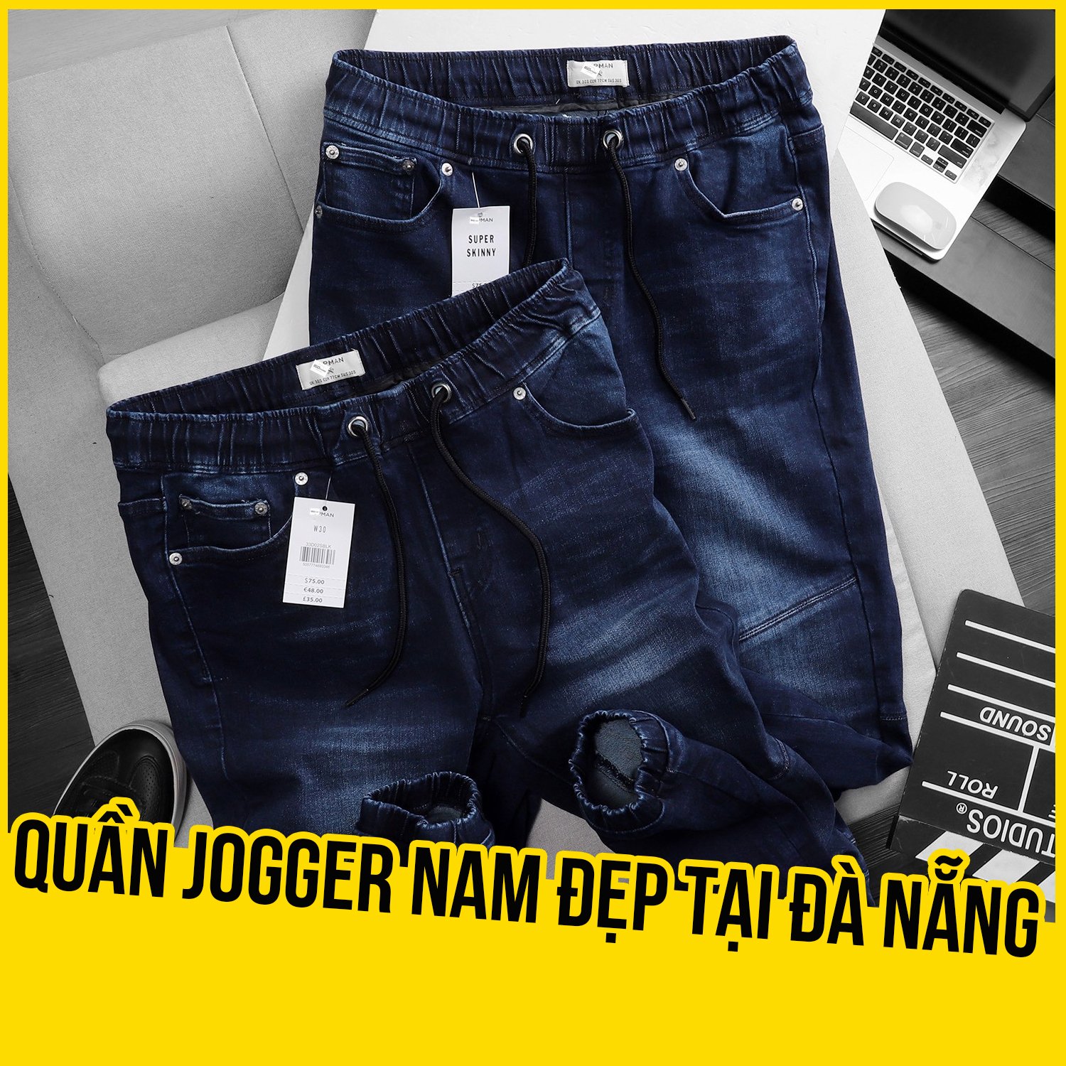 Các mẫu quần jogger nam đẹp tại Đà Nẵng