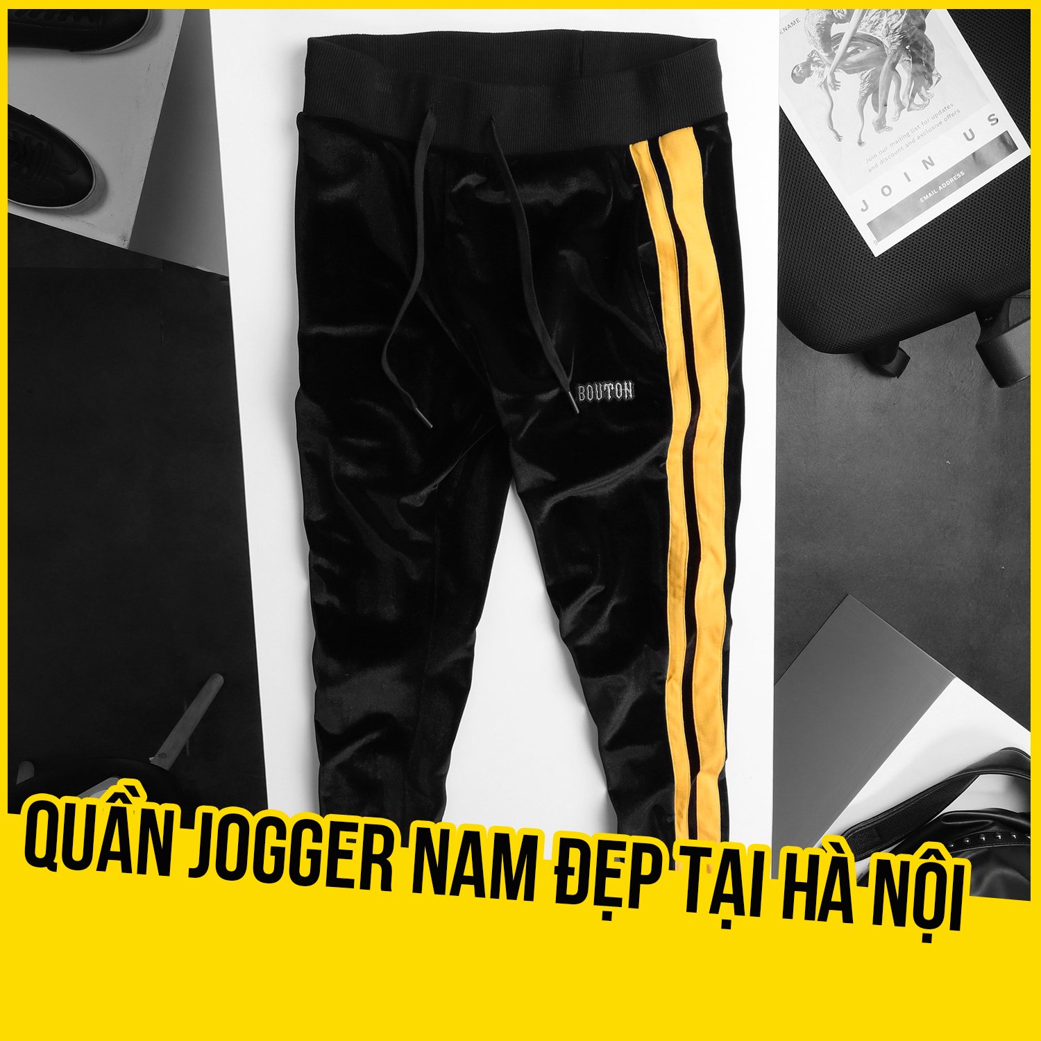 Các mẫu quần jogger nam đẹp tại Hà Nội