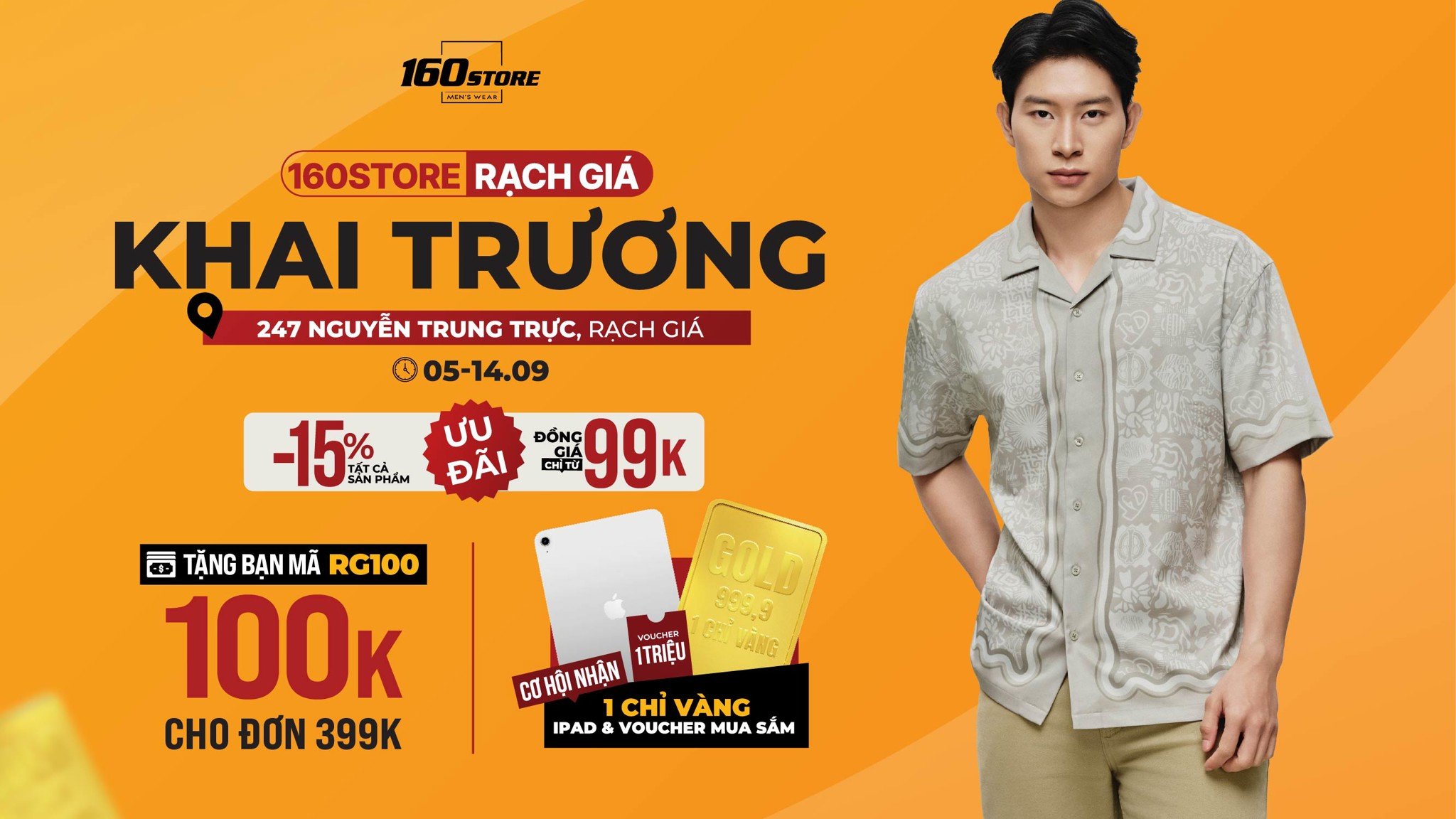 MỪNG KHAI TRƯƠNG CỬA HÀNG THỨ 23 CỦA 160STORE TẠI RẠCH GIÁ