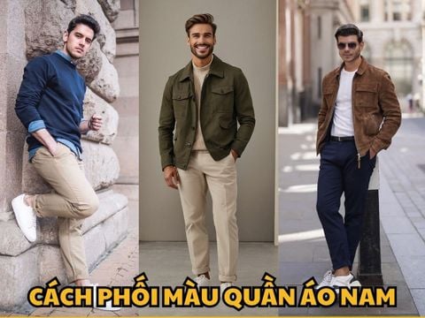 Phối màu quần áo nam chuẩn theo màu da, vóc dáng