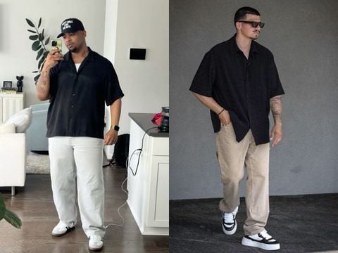 Cách chọn và phối đồ với quần jean ống rộng cho nam mập