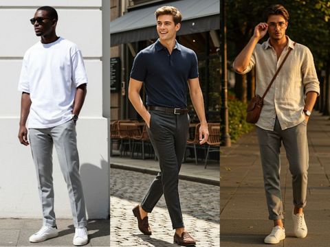 Quần xám phối với áo màu gì? Mix & match phong cách cho nam