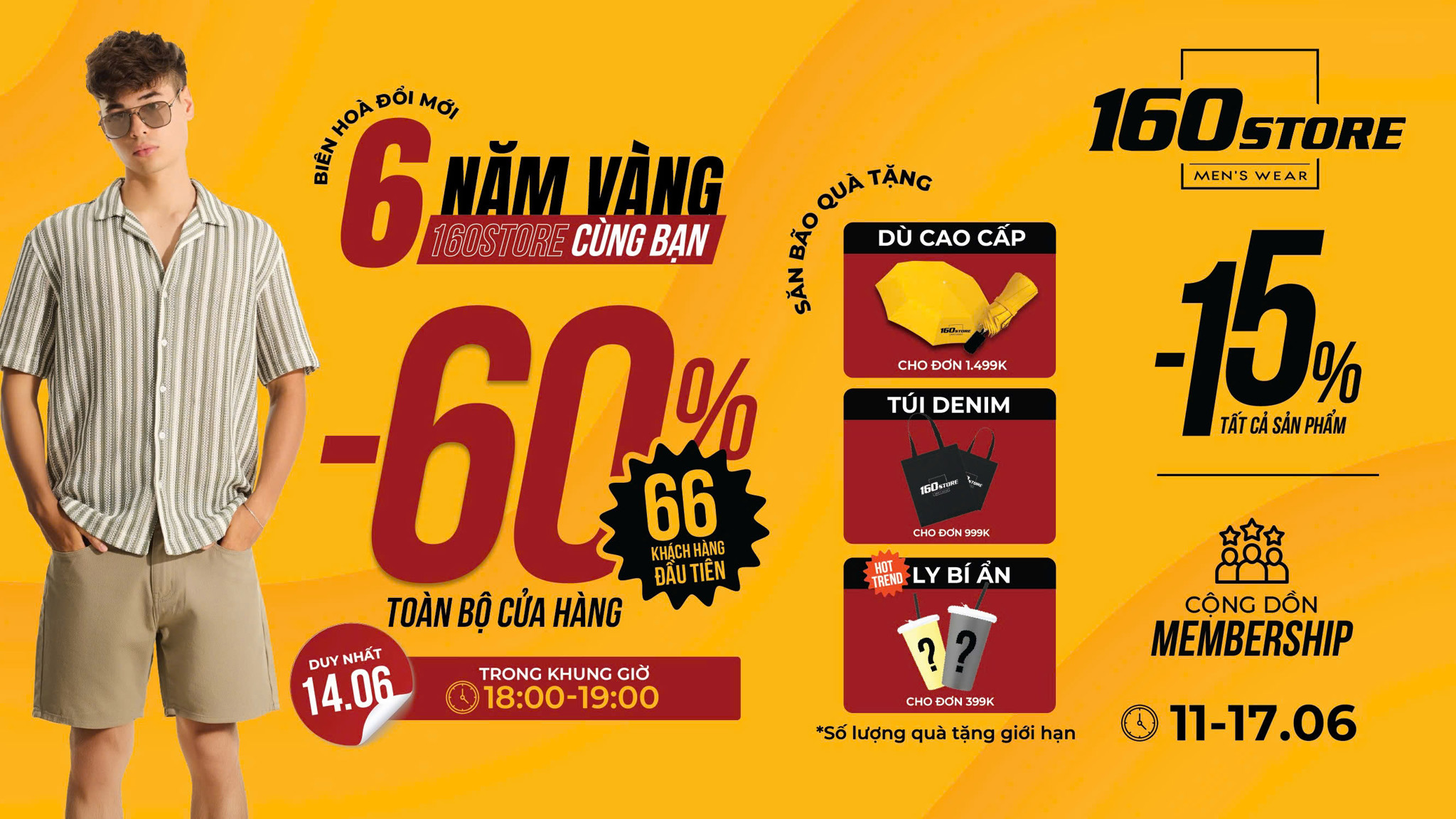 MỪNG BIÊN HÒA ĐỔI MỚI: 6 Năm Vàng - 160STORE Cùng Bạn