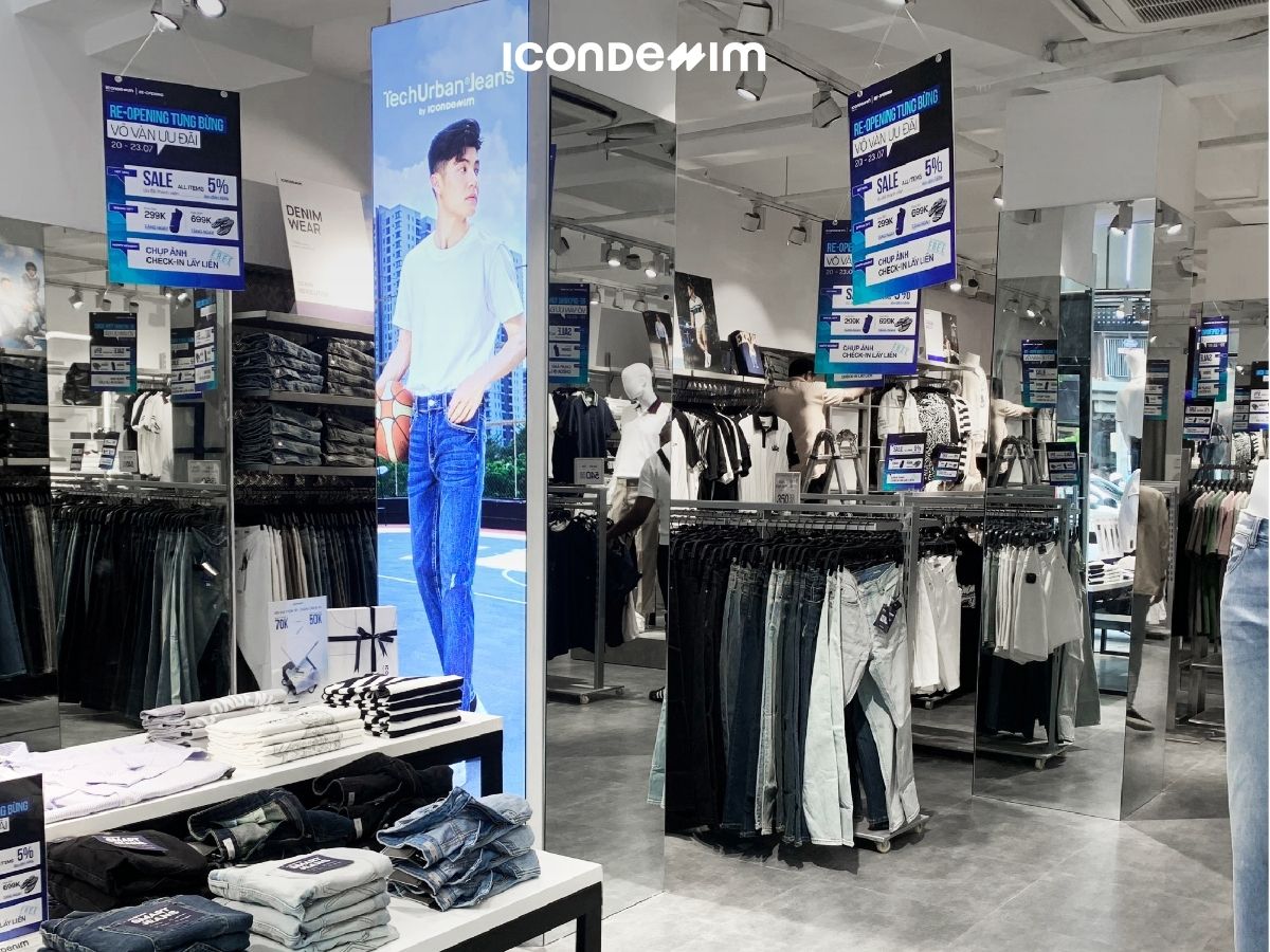 ICONDENIM là shop quần áo Quận quen thuộc dành cho giới trẻ