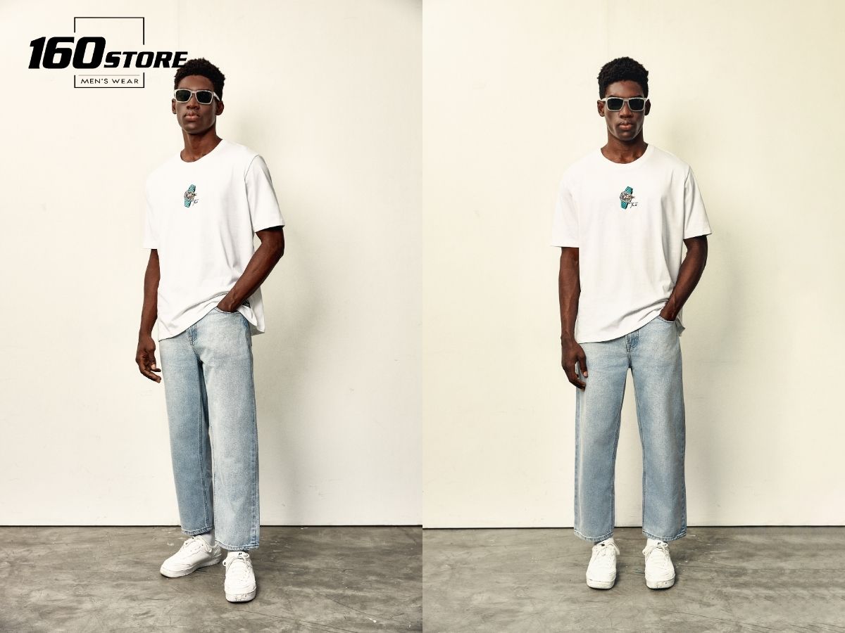 Áo phông, quần jeans đơn giản là đại diện cho style basic