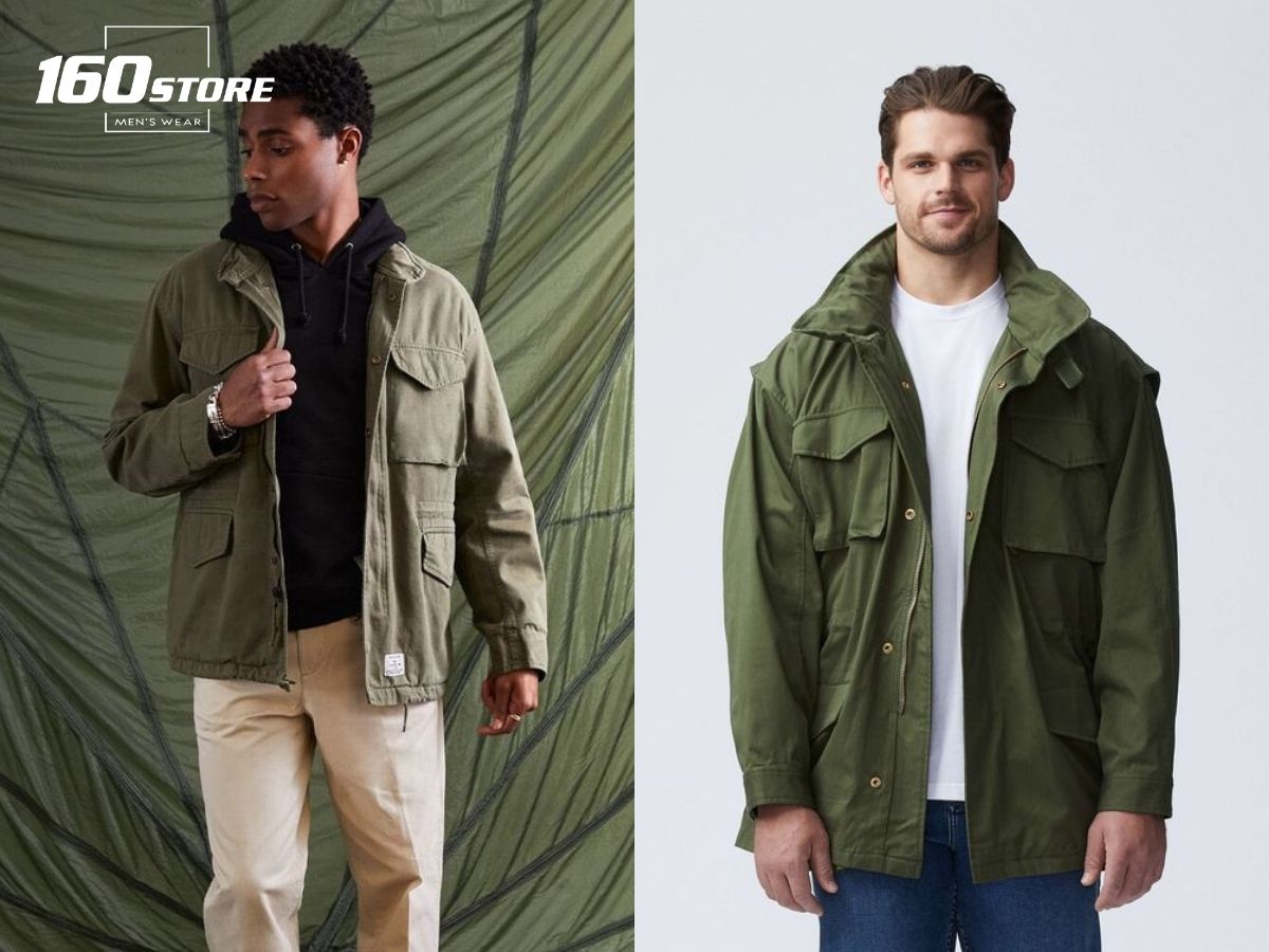 Áo khoác field jacket sở hữu kiểu dáng đơn giản nhưng mạnh mẽ