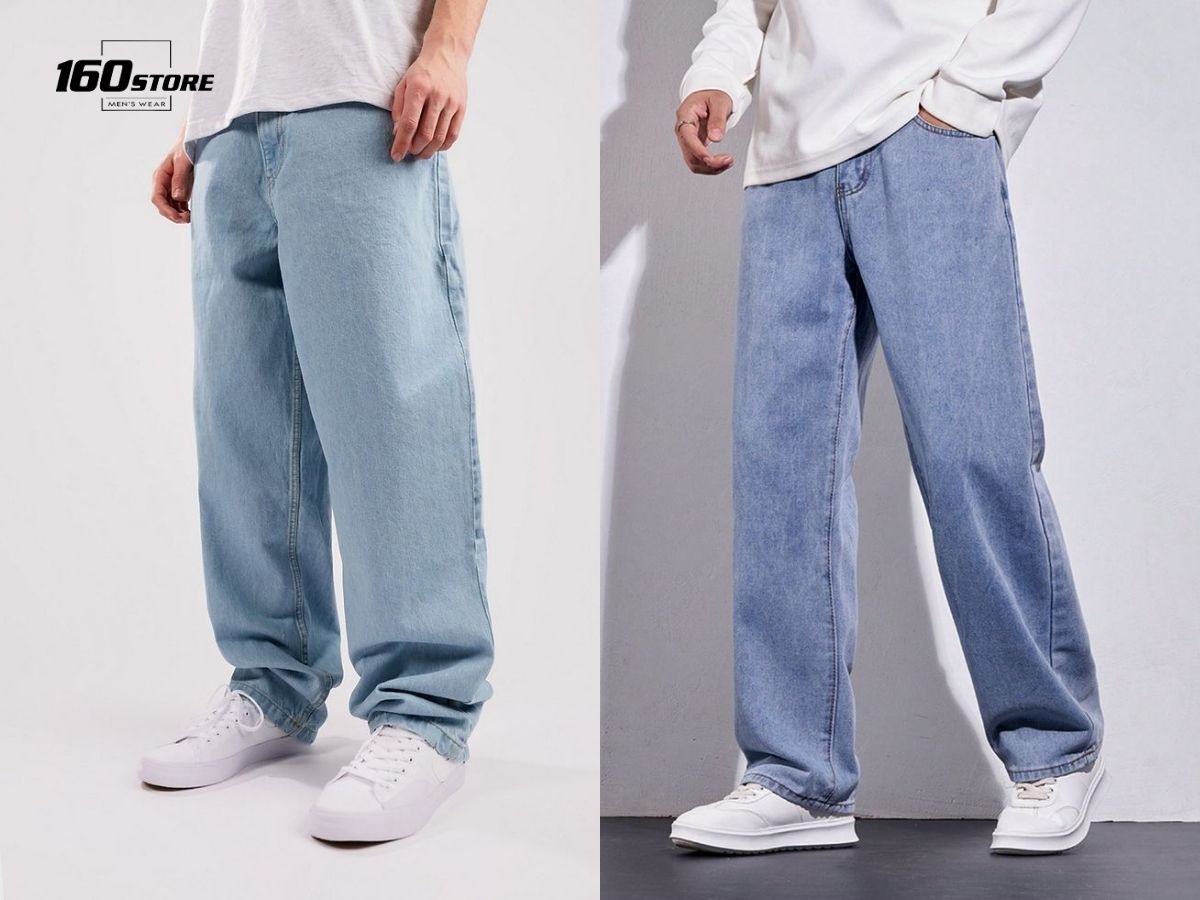 Quần jeans ống rộng giúp che khuyết điểm và tạo cảm giác thon gọn