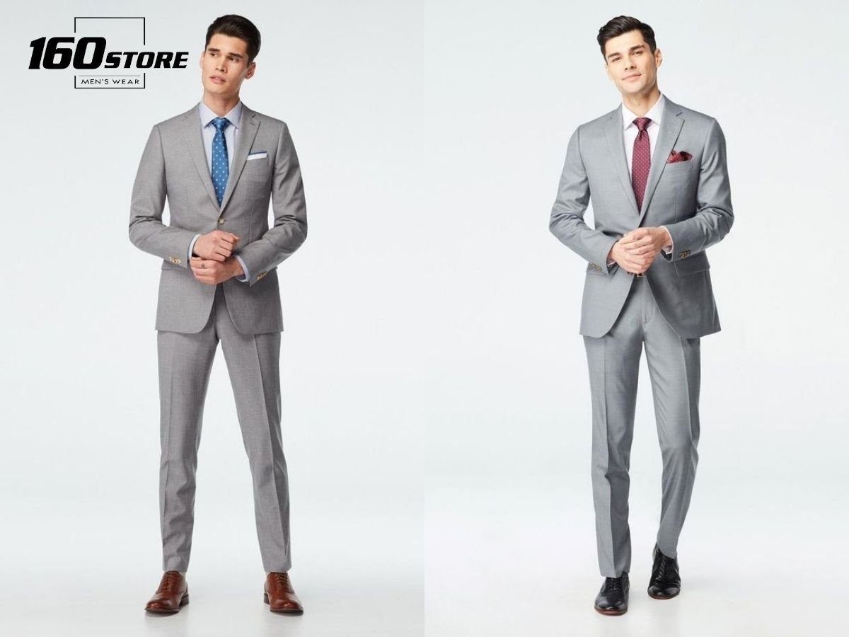 Bộ suit màu ghi lịch lãm, thể hiện đẳng cấp phái mạnh