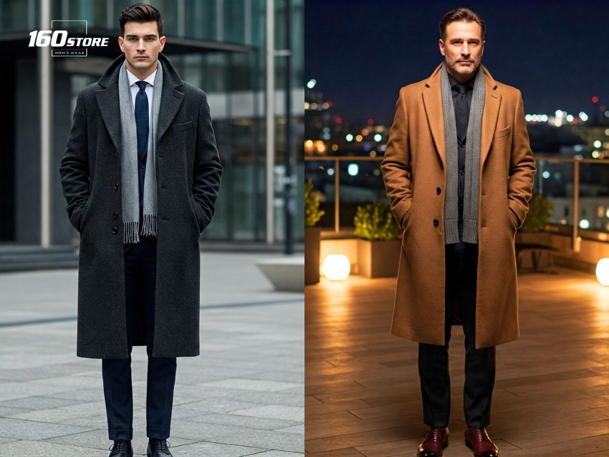 Áo overcoat mang lại vẻ ngoài sang trọng, tinh tế