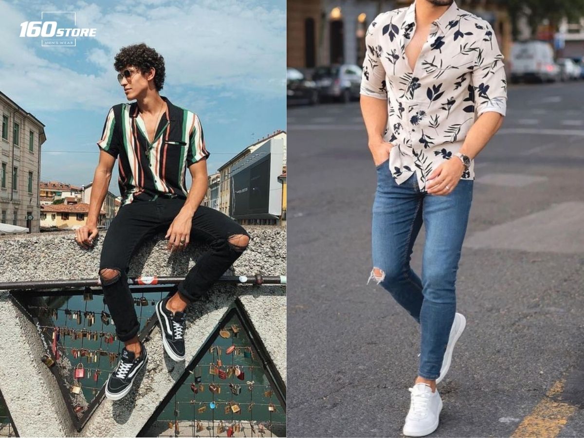 Quần jeans rách mang lại vẻ ngoài tự do, phóng khoáng, phù hợp với tinh thần Boho