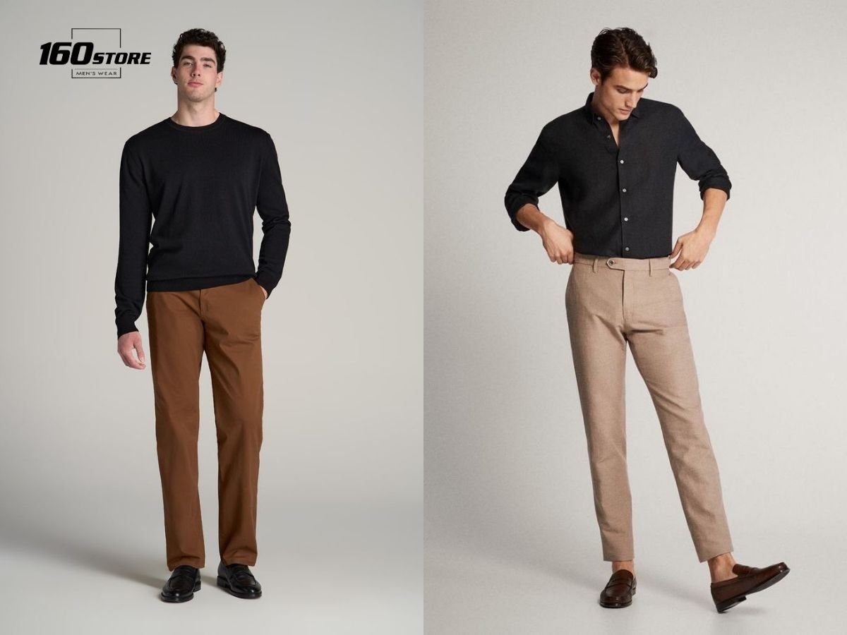 Quần chinos Straight Fit