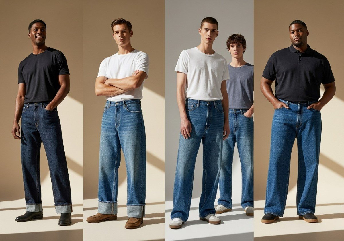 Chọn quần jeans nam theo số đo, dáng người
