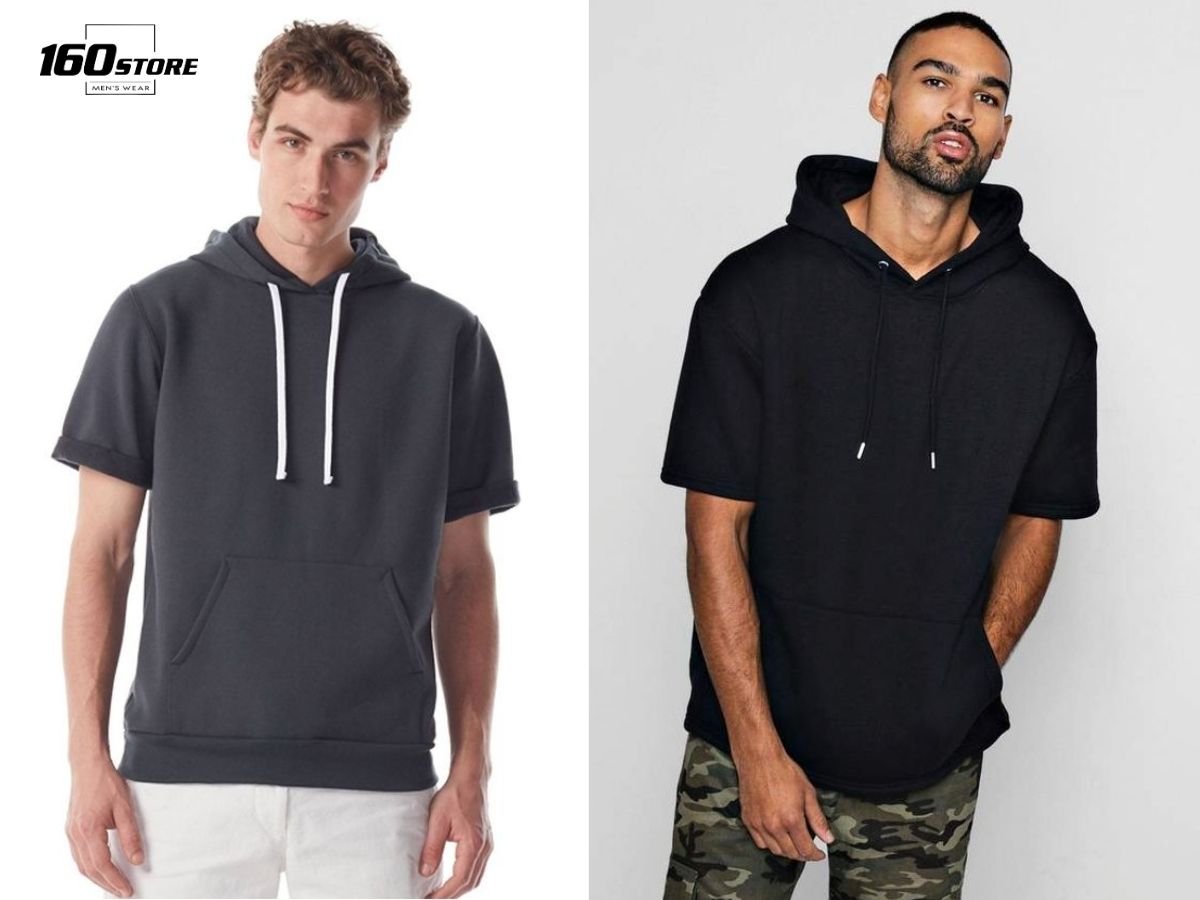 Áo hoodie tay lỡ năng động, trẻ trung