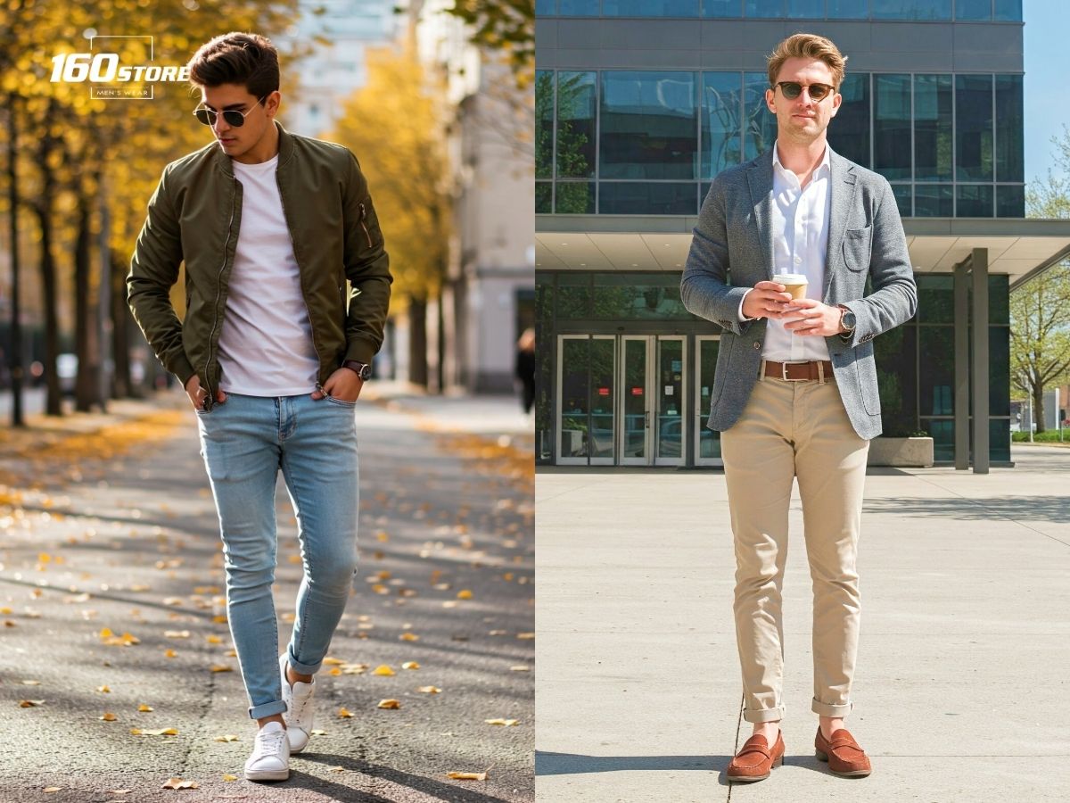 Nên chọn Jacket vào mùa mát mẻ để đi chơi hoặc dạo phố