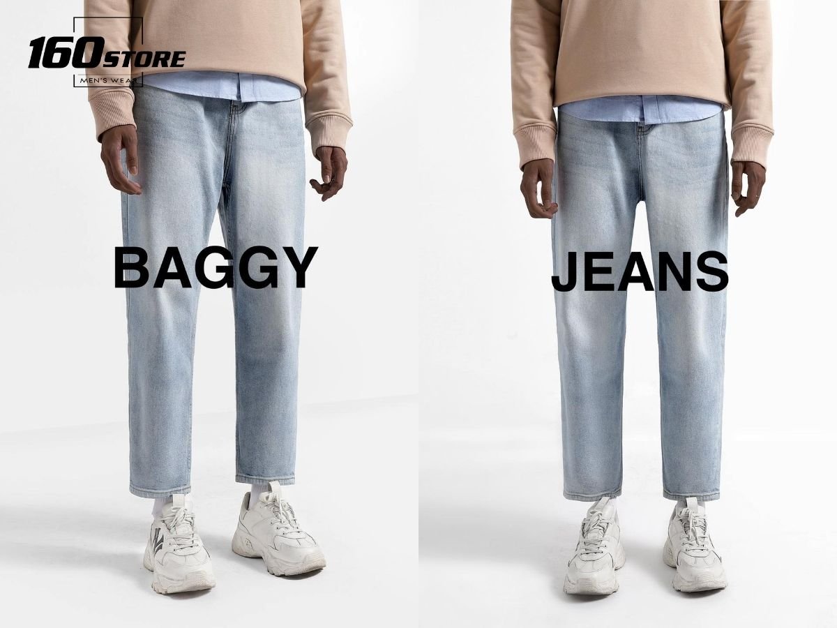 Quần baggy denim bụi bặm, cá tính và bền bỉ