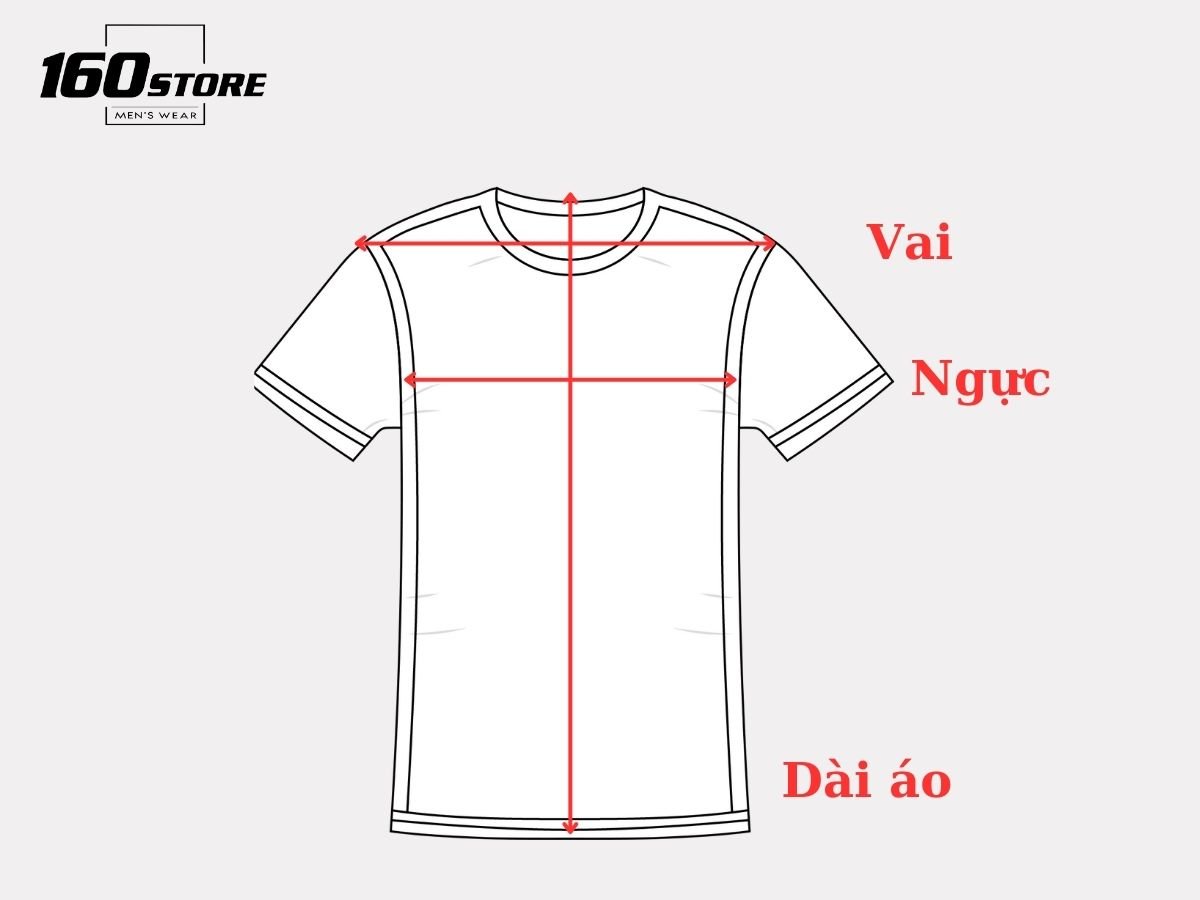 Bảng size dựa vào số đo trên cơ thể