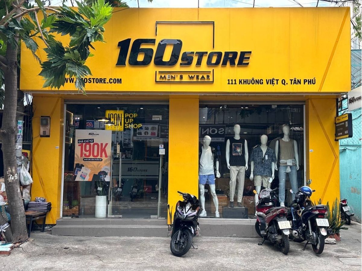 160STORE là shop áo thun nam đẹp ở Tân Phú