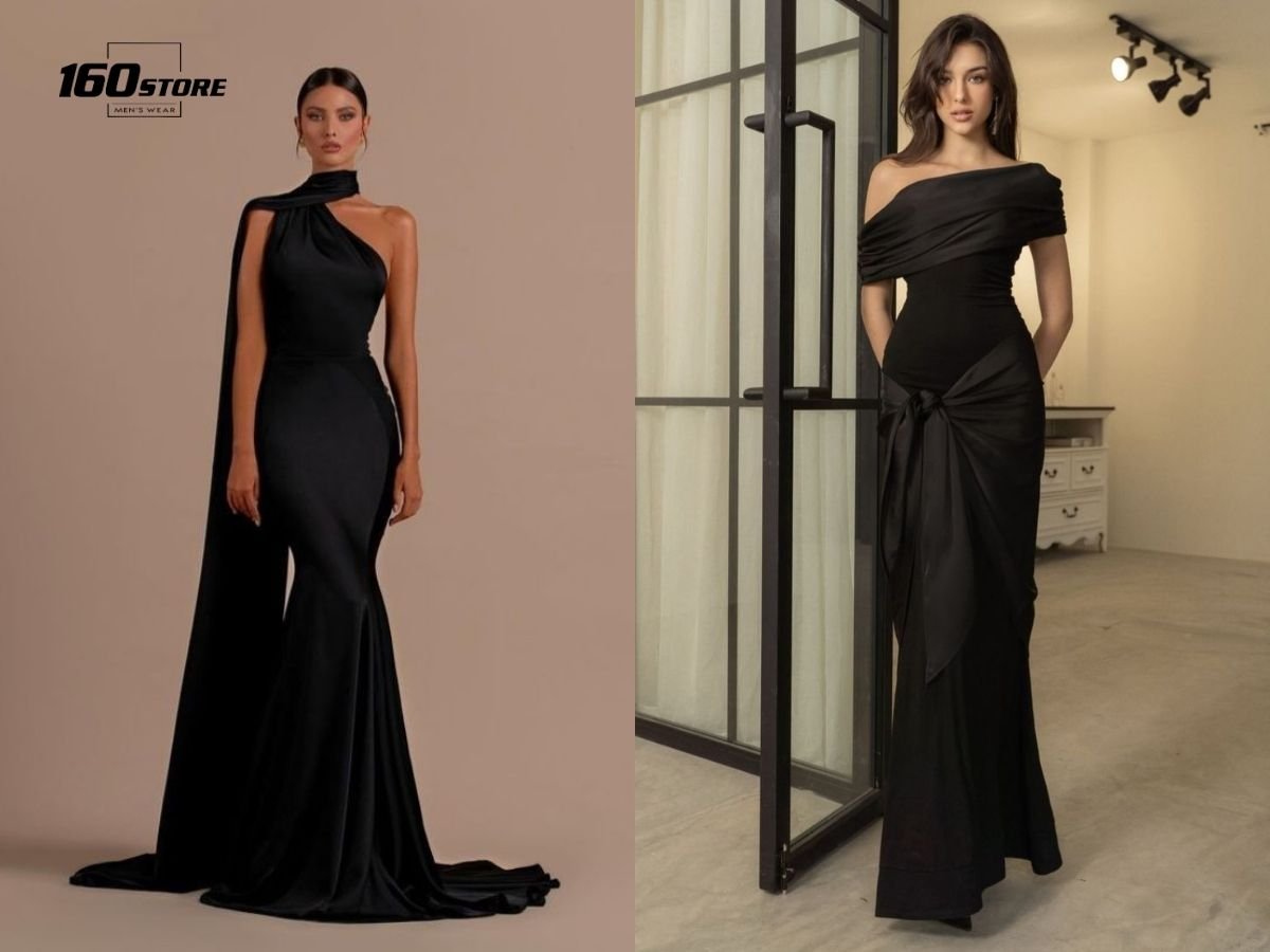 Nữ giới thường chọn đầm dạ hội dài chạm sàn cho dress code Black Tie