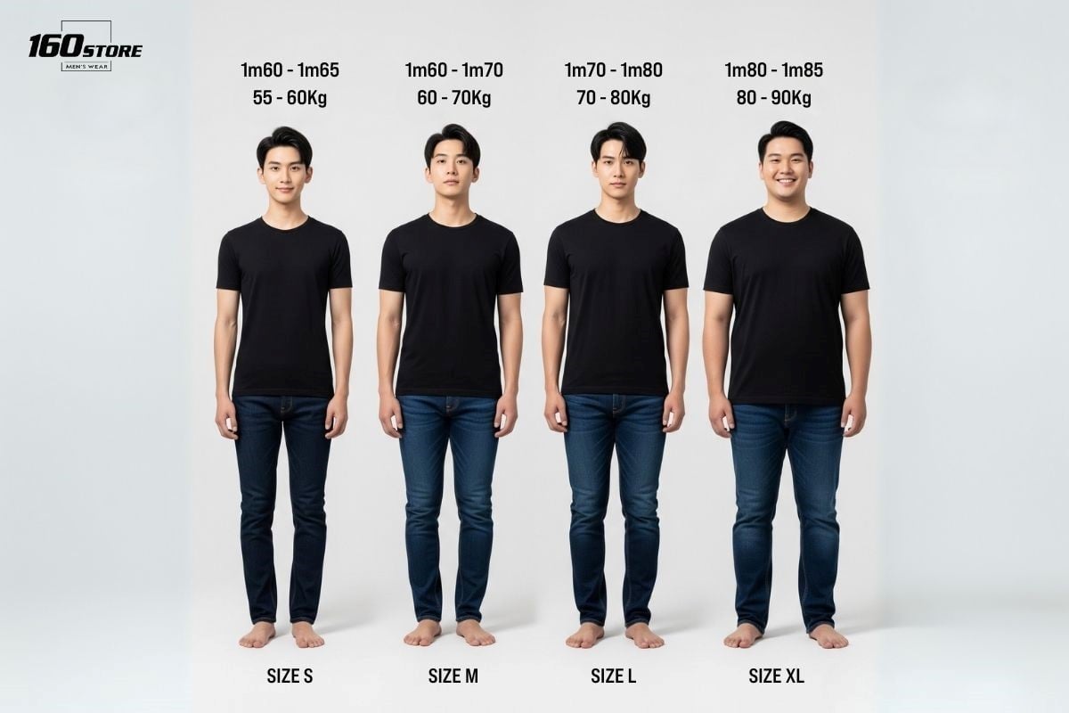 Chọn size quần lót theo cân nặng và chiều cao