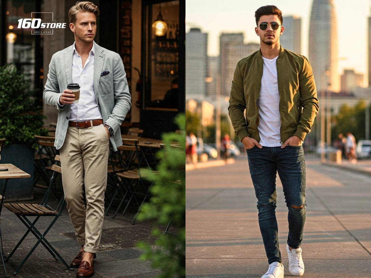 Jacket là loại áo khoác có độ dài đến eo hoặc ngang hông