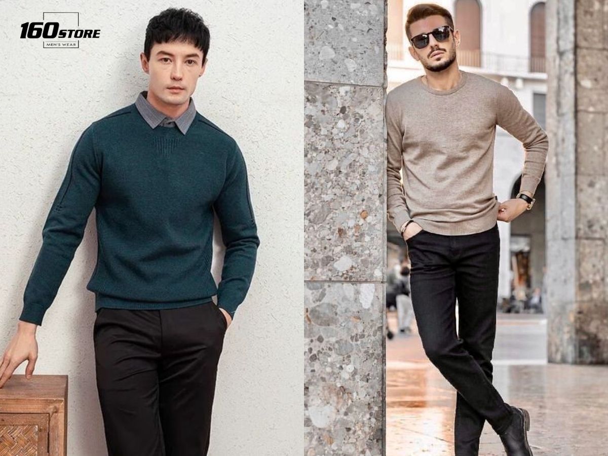 Áo sweater rất linh hoạt, có thể phối với nhiều trang phục