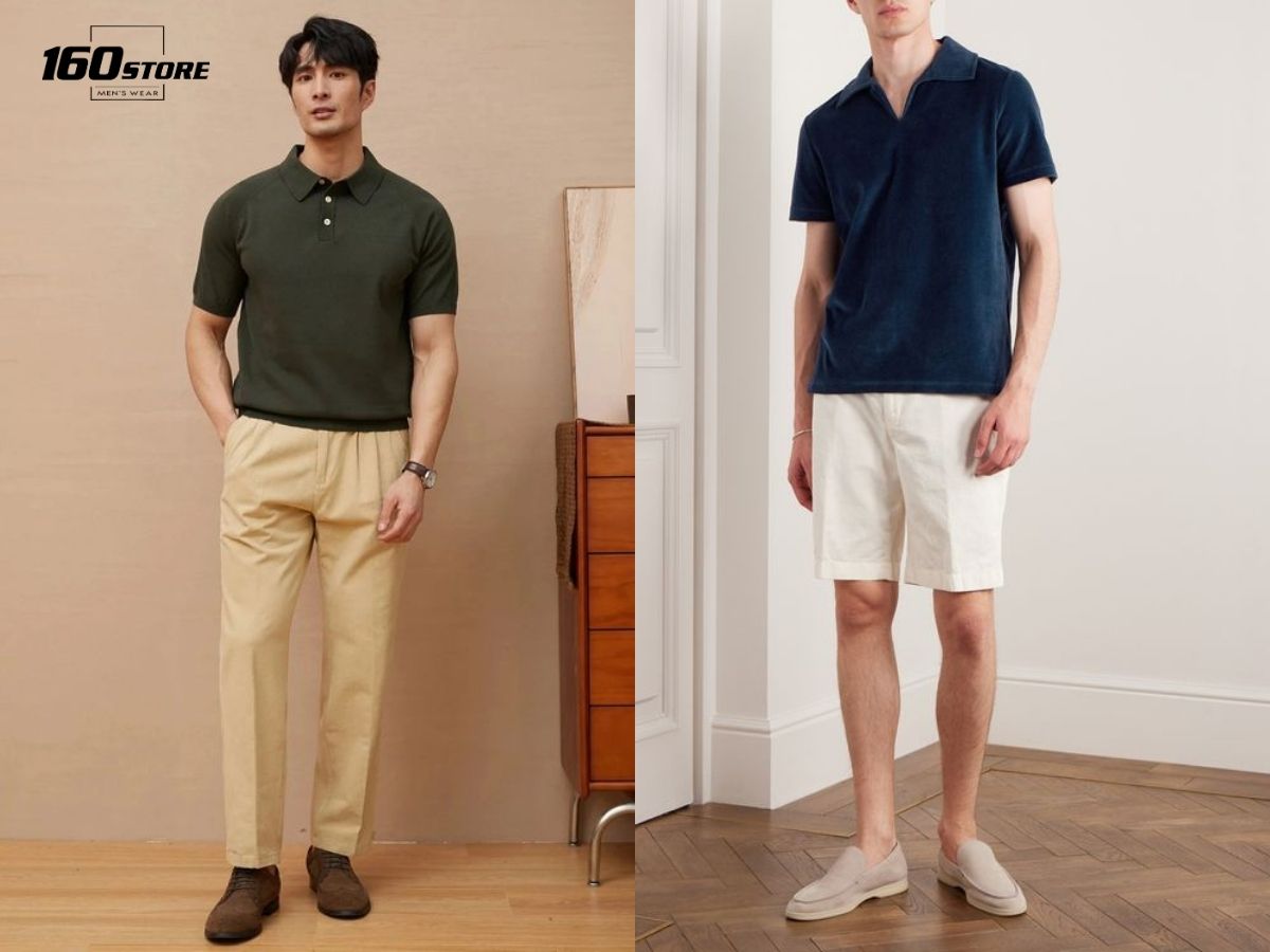 Áo polo có thiết kế cổ điển, rất phù hợp với phong cách Preppy