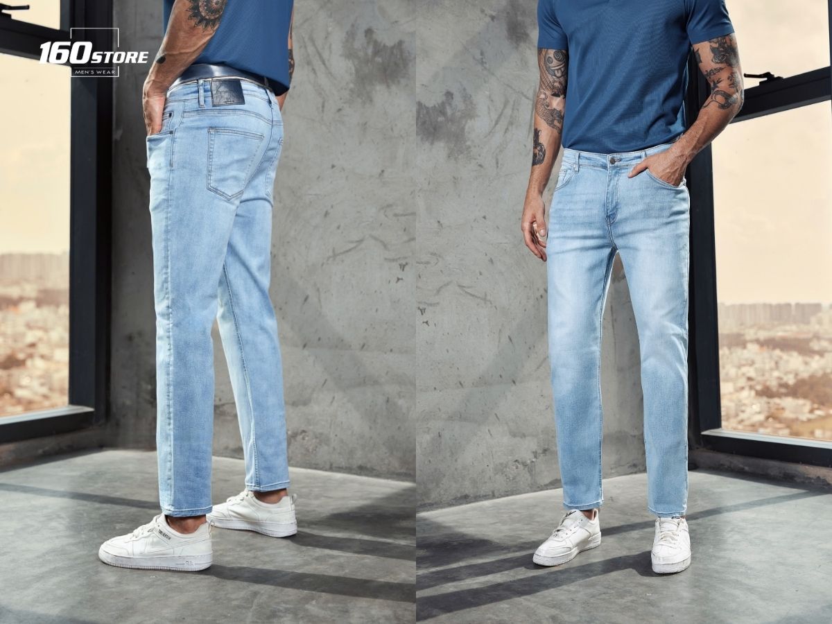 Quần Slim Fit ôm sát, nhưng thoải mái giúp tôn dáng người mặc