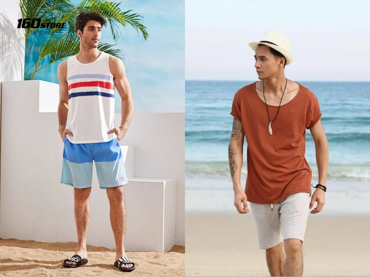 Phối áo tanktop với quần short vô cùng thoải mái