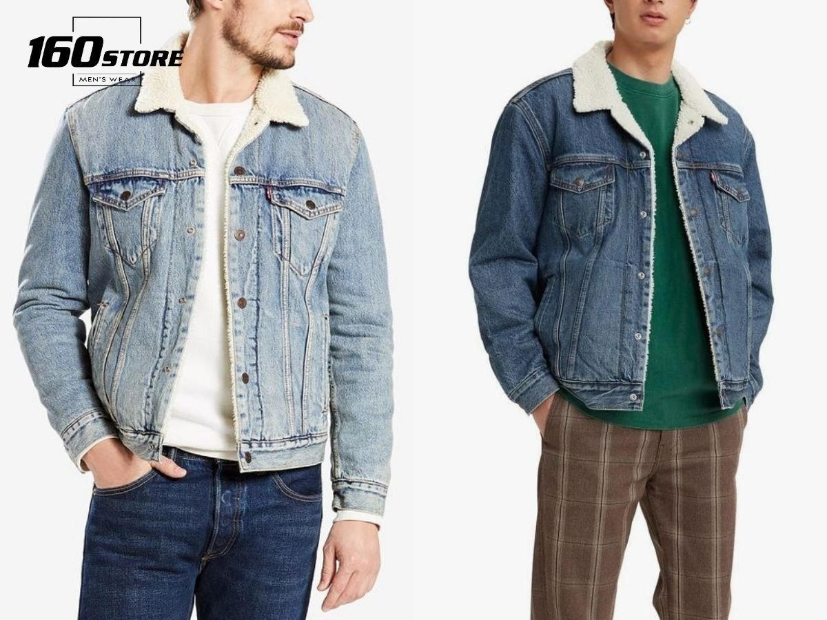 Áo khoác denim lót lông đem lại khả năng giữ ấm hiệu quả