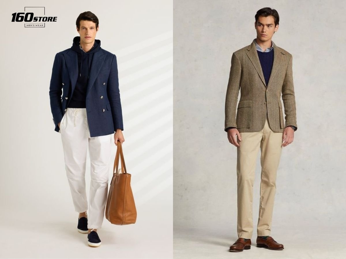 Áo blazer, quần chinos là những item thường thấy trong phong cách Preppy