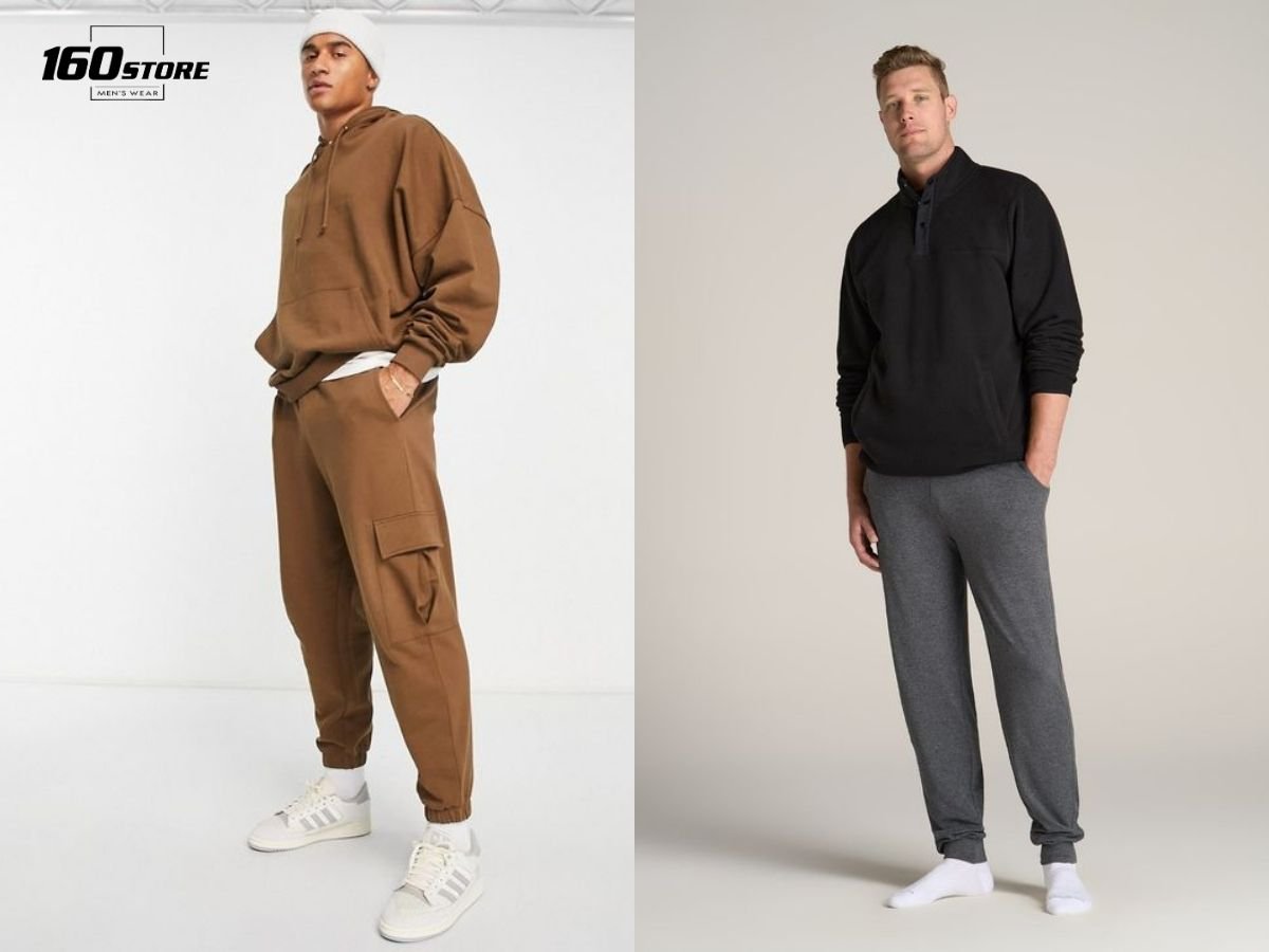 Áo len oversize và quần jogger mang lại cảm giác thoải mái, năng động