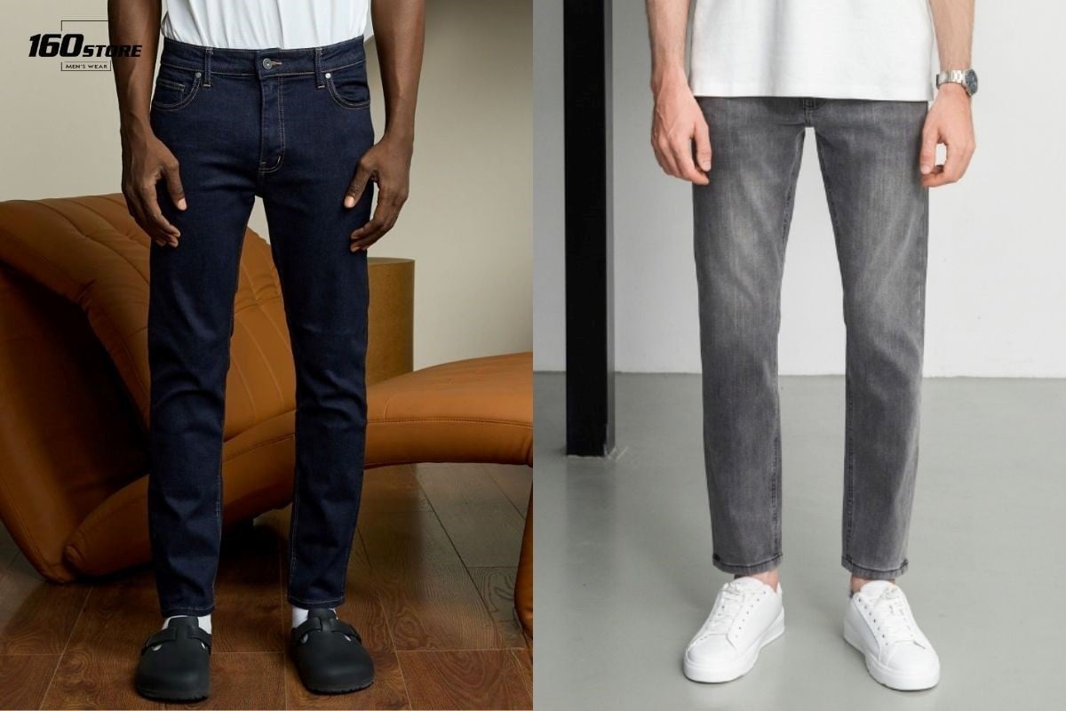 Mẫu quần jeans form slim-fit