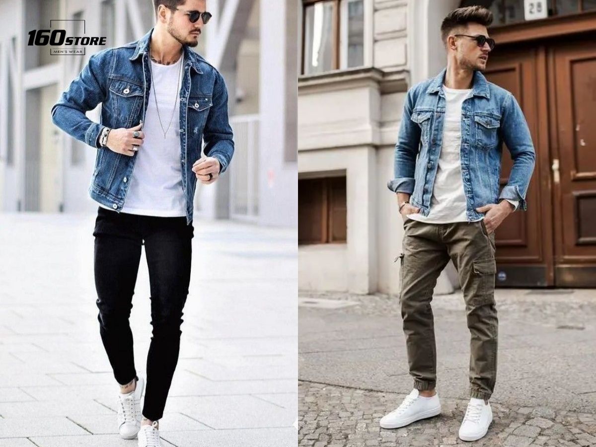 Chọn áo khoác denim cá tính cho ngày Tết