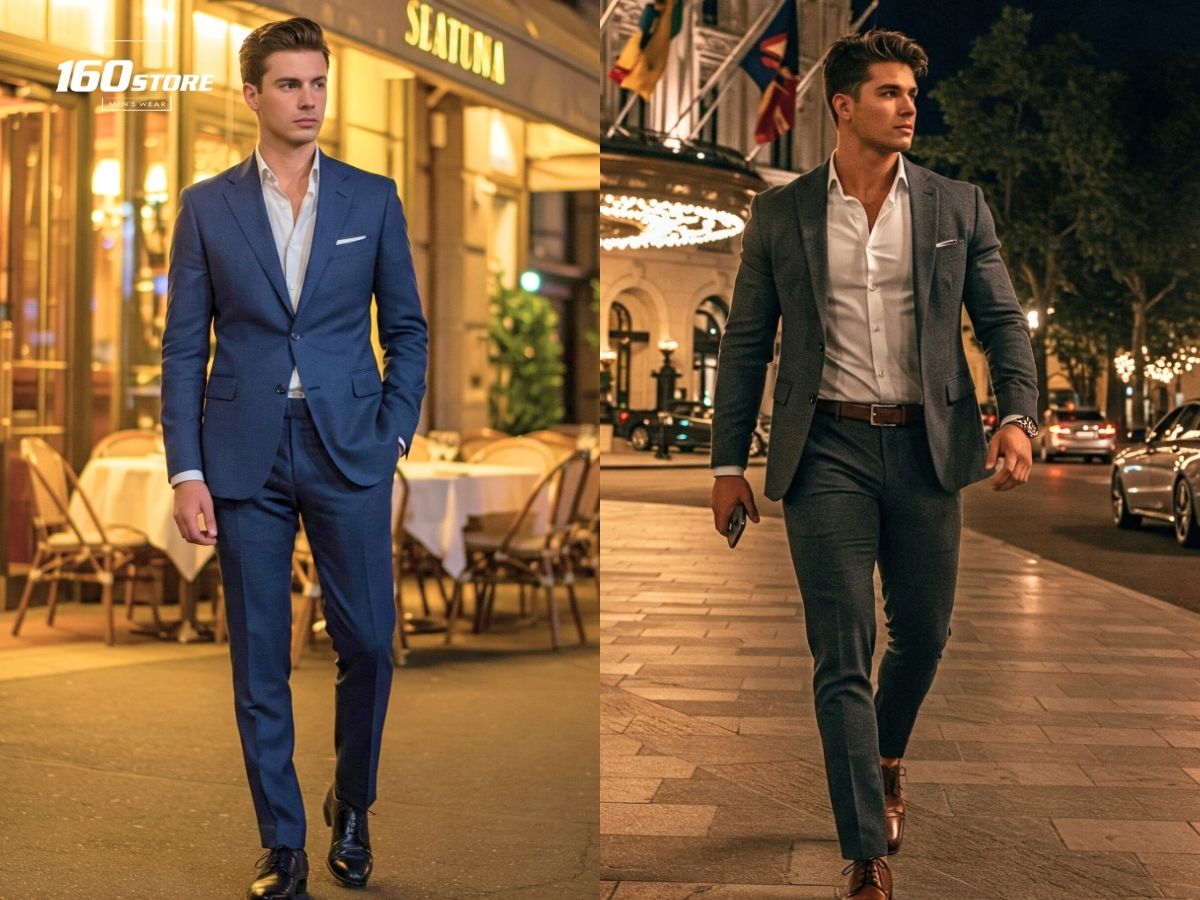 Sang trọng nhưng không quá cứng nhắc với áo blazer, quần tây và giày da