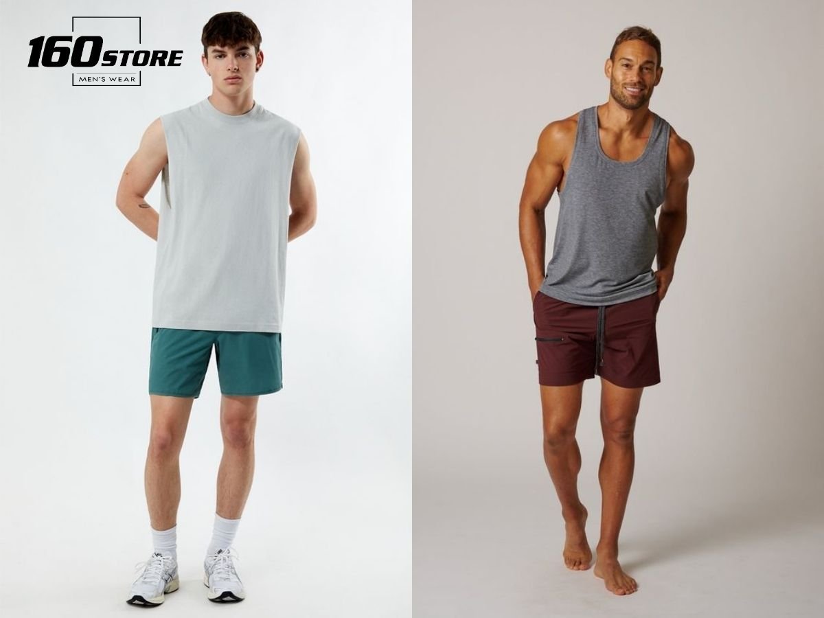 Áo tanktop và quần short năng động cho mùa hè nóng bức