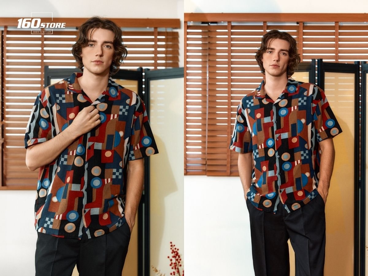 Cuban Shirt là kiểu áo có cổ cúc mở rộng chữ V, rộng rãi, tay ngắn