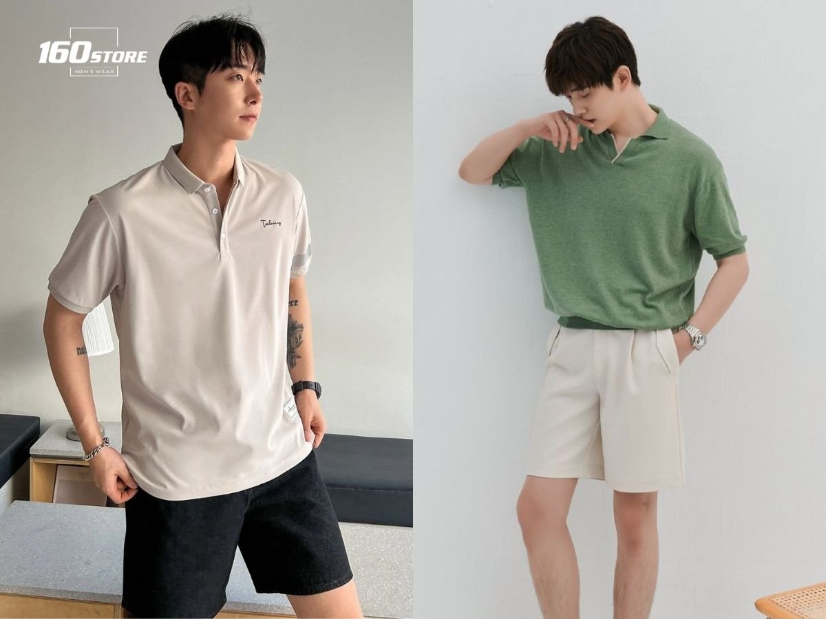 Phối đồ với áo polo và quần jeans cho nam học sinh