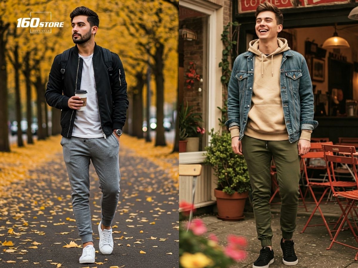 Phối đồ trẻ trung với quần jogger
