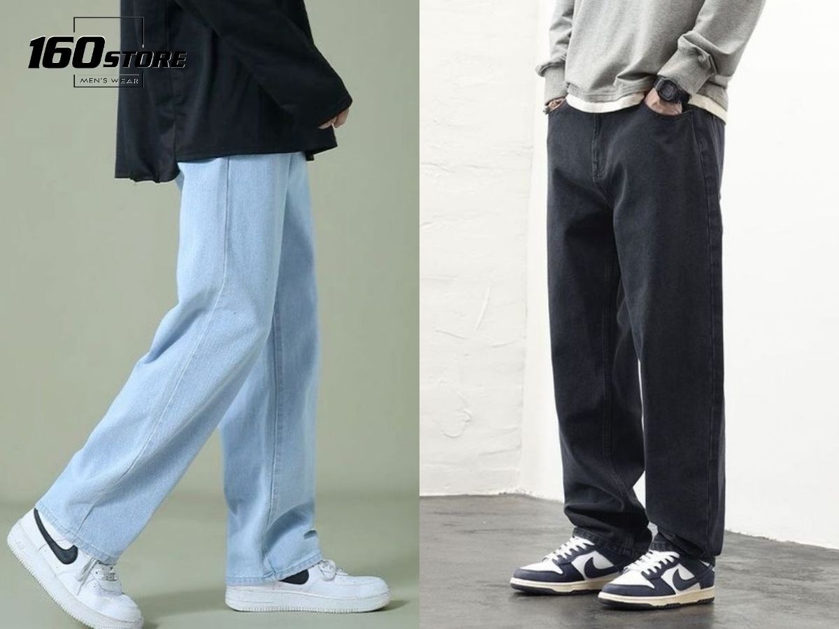 Quần baggy denim