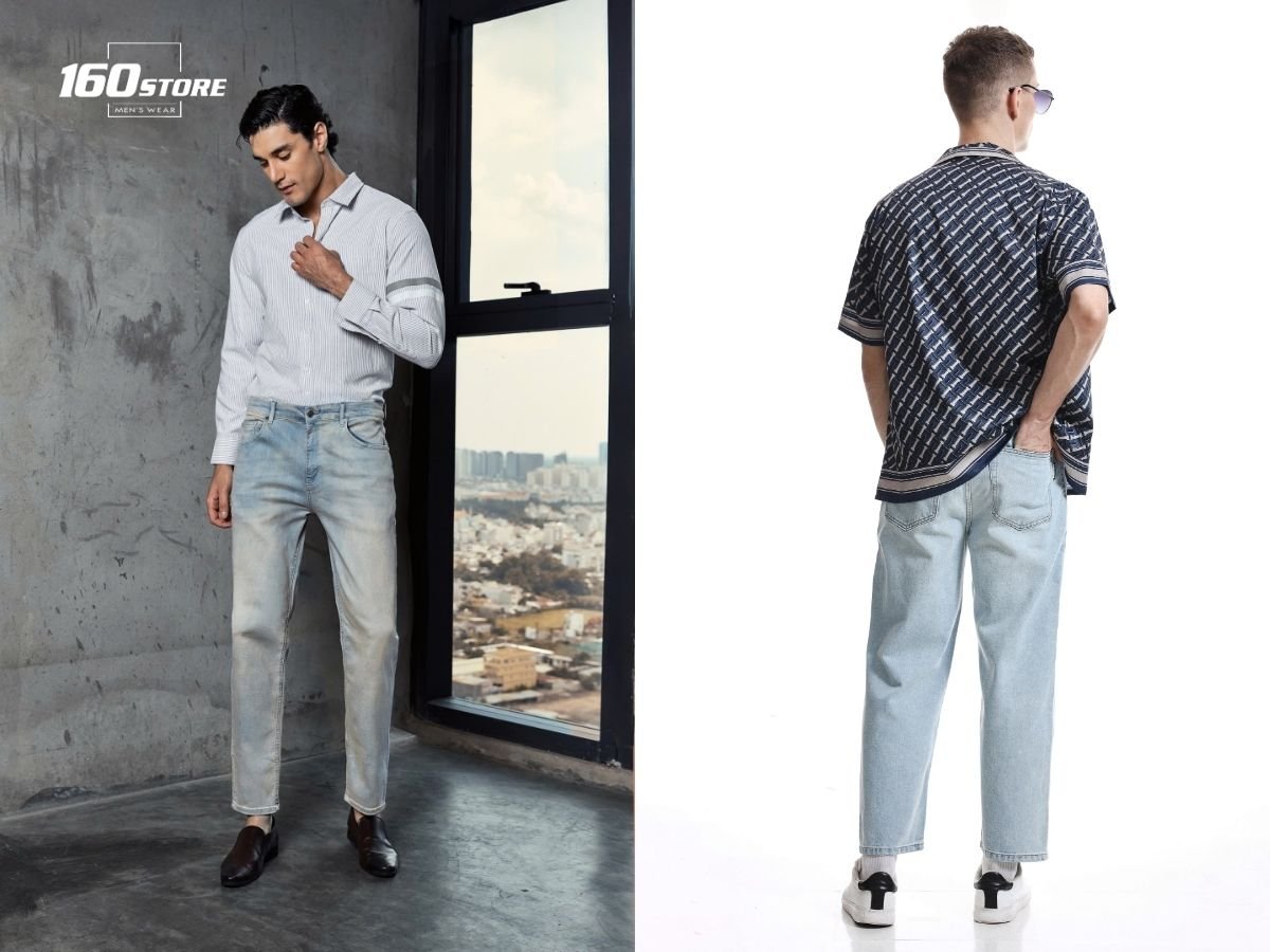 Quần jeans Straight Fit