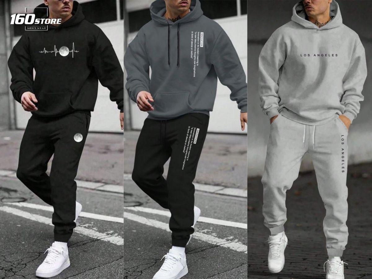 Phối đồ áo hoodie và quần jogger