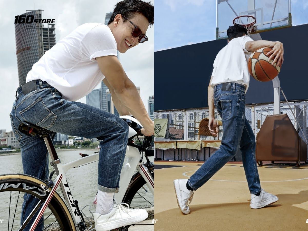 Phối quần Smart Jeans và áo thun