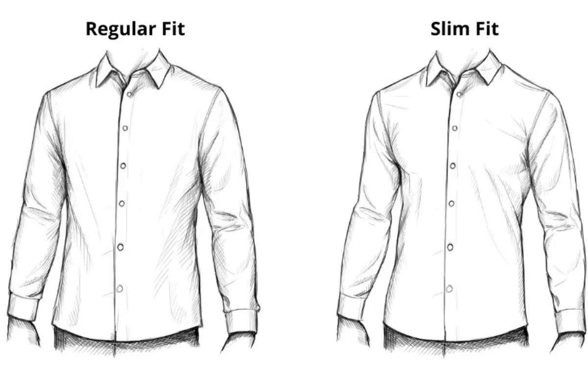 Form regular fit và Slim fit