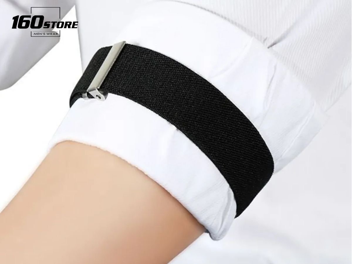 Sử dụng garter để cố định tay áo