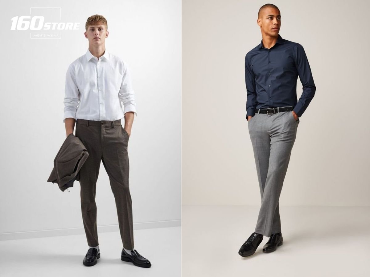 Áo sơ mi và quần tây là công thức Smart Casual kinh điển