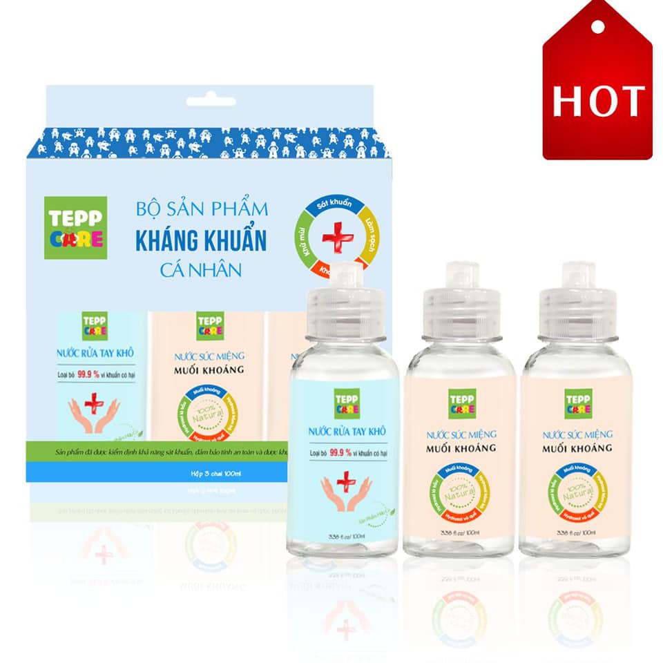 TEPP CARE SẮP RA MẮT BỘ SẢN PHẨM KHÁNG KHUẨN CÁ NHÂN