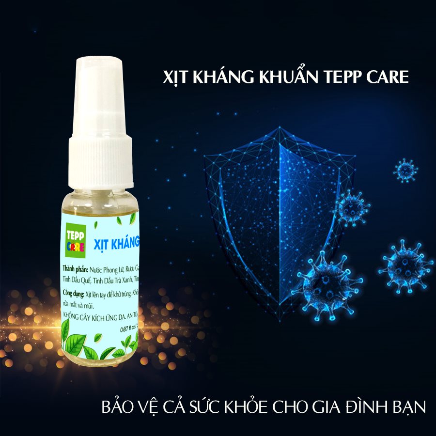 Tepp care đồng hành bán trợ giá sản phẩm kháng khuẩn chống virus Corona